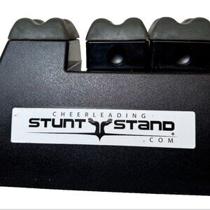 Stunt Stand Cheerleading Flyer Training Practice 3 Piece Adjustable Black & Gray
